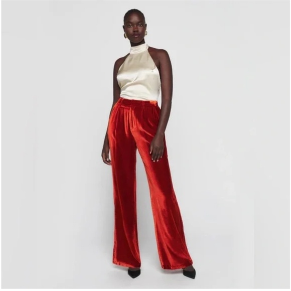 Reformation Petites Wes Velvet Pant - Picture 2 of 10